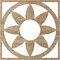 Ekena Millwork Blume Wood Fretwork Pierced Ceiling Medallion, Red Oak, 32"OD x 11 1/8"ID x 3/8"T CMWP32X32X0375BLRO - alternate 4